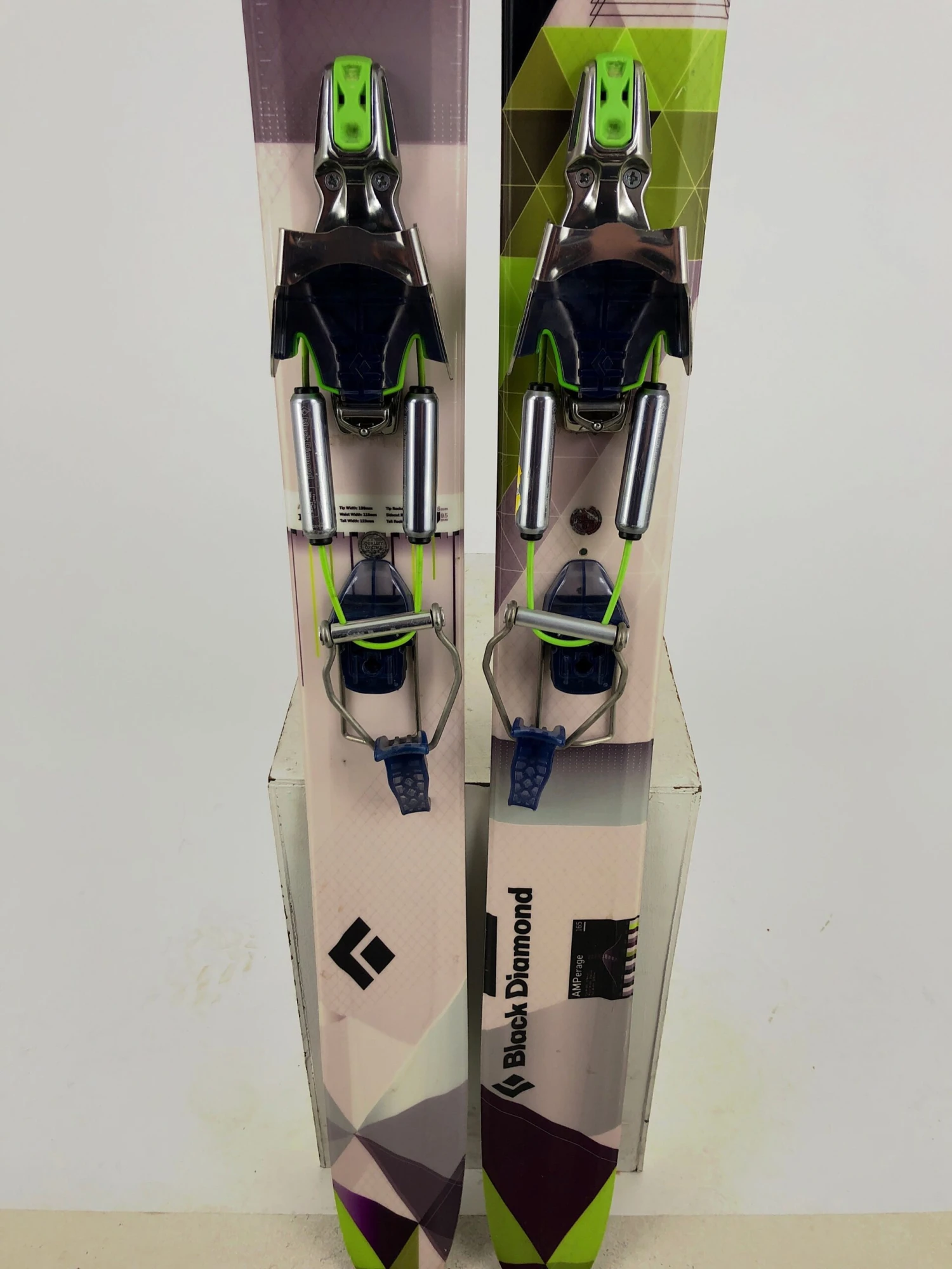 165cm Black Diamond Amperage W/ Black Diamond O1 Sm Freeflex (Used) 6 165cm Black Diamond Amperage W/ Black Diamond O1 Sm Freeflex (Used) - Image 4